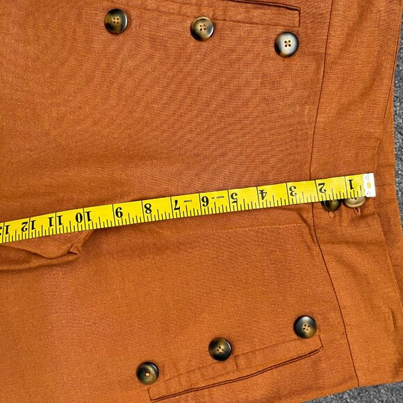FP Jen’s Pirate Booty | Gwen Cropped Linen Pants Sunburn/Rust, size XS - Picture 10 of 11